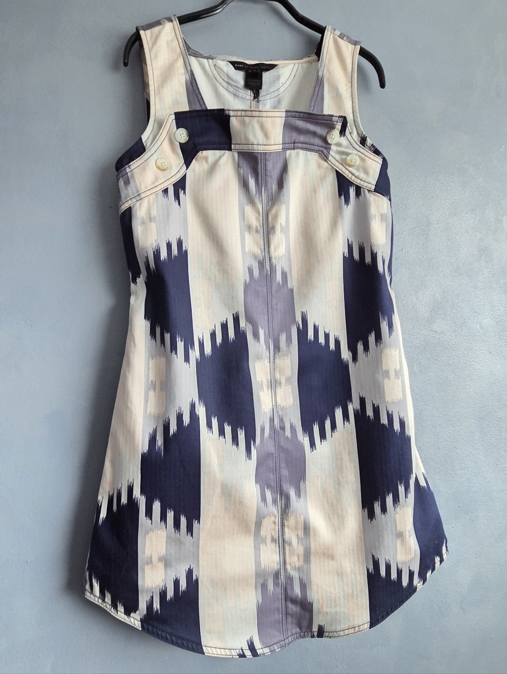 NWT, MARC BY MARC JACOBS GREY, PINK, BLUE JUMPER MINI DRESS SIZE S